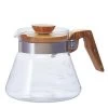 Hario Coffee Server Glaskanne Mit Olivenholz