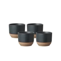 Kinto Little Mug Keramik Schwarz 4 Stück