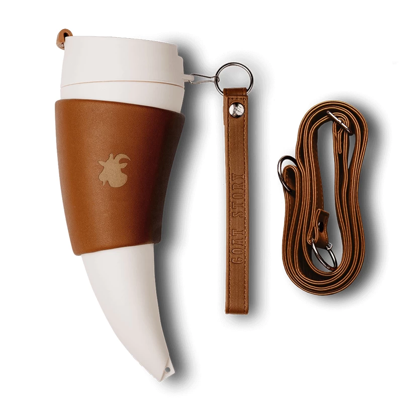 Goat Mug Kunstleder Braun 470 Ml – Bild 2